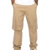 Men's Baggy Relaxed Fit Multiple Pocket Cargo Pants -Victorious 0000 DL1479 KHAKI 1