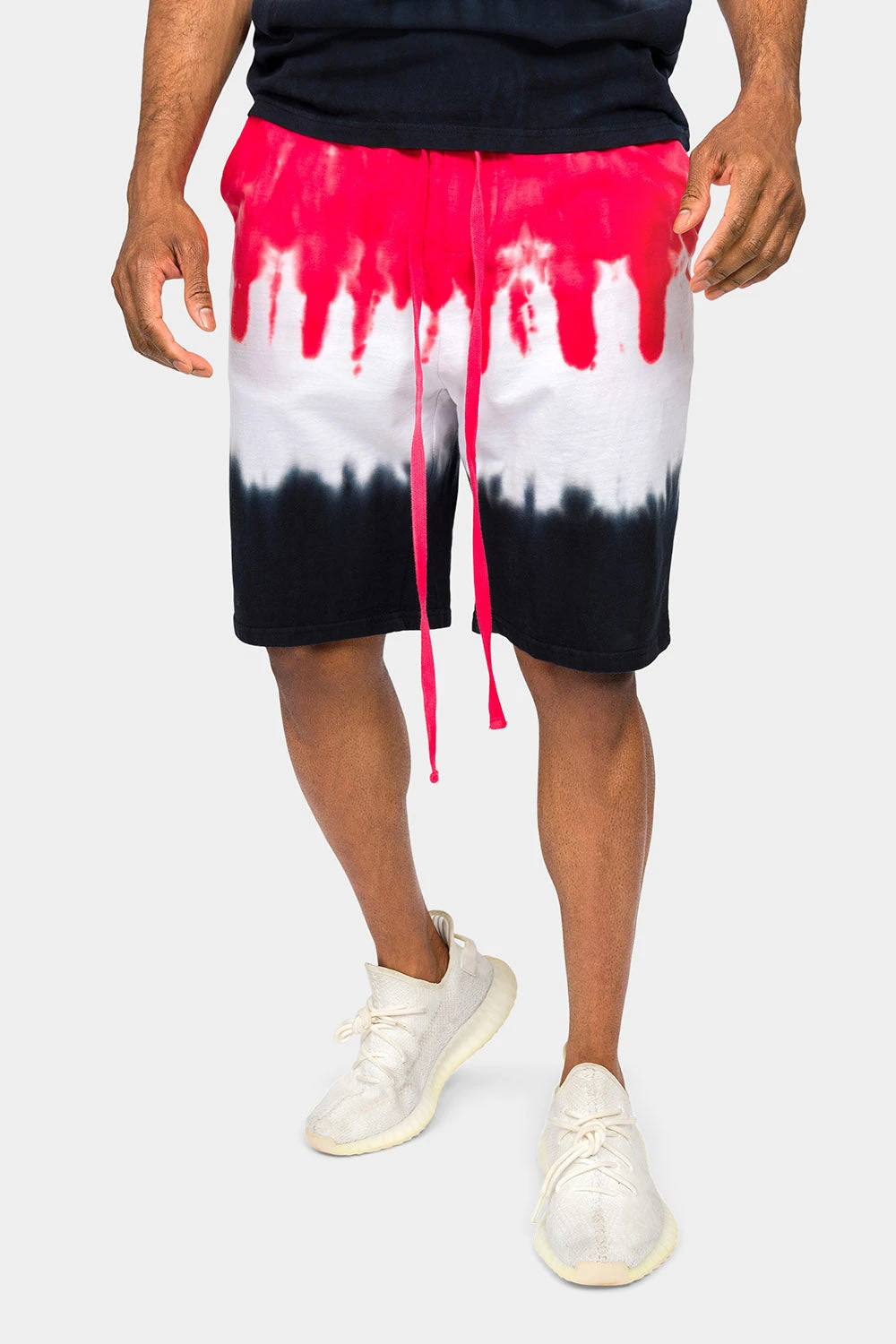Colorblock Tie Dye Cotton Shorts 3 Colorblock Tie Dye Cotton Shorts