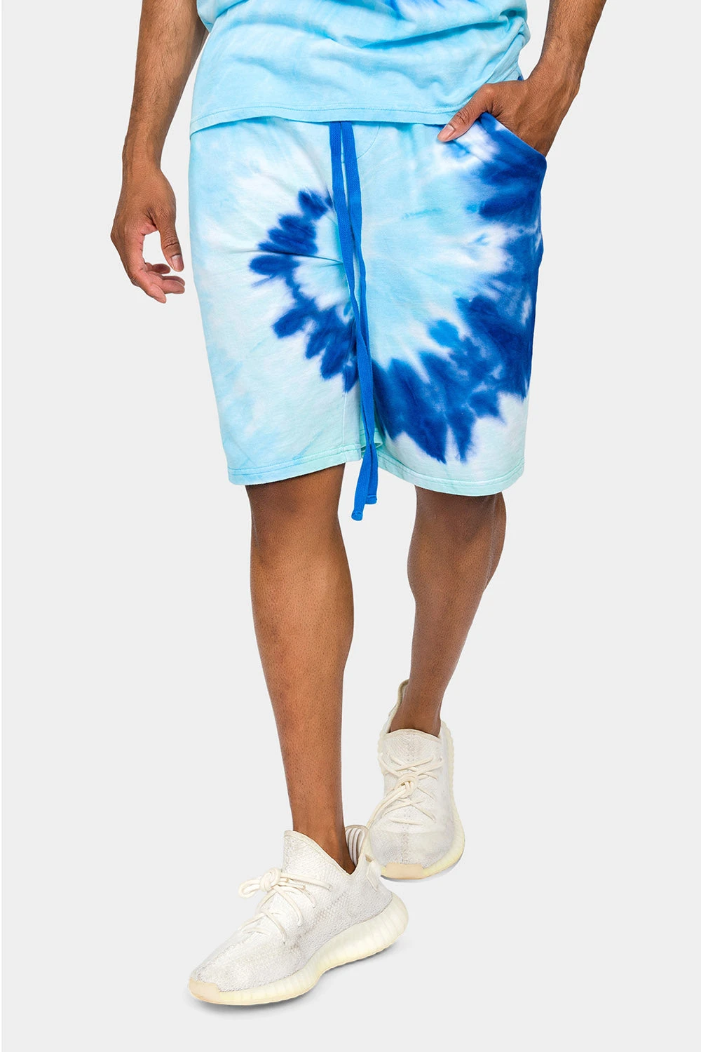 Pastel Contrast Swirl Tie Dye Cotton Shorts 3 Pastel Contrast Swirl Tie Dye Cotton Shorts