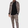 Leopard Velvet Velour Track Suit