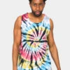 Swirl Tie Dye Cotton Tank Top 2 Swirl Tie Dye Cotton Tank Top -Victorious 0000 TT87 MTI 1
