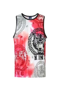 Men's Multicolor King Tiger Tank Top 15 Men's Multicolor King Tiger Tank Top -Victorious 0000s 0000 TT100 KOIFISH 1