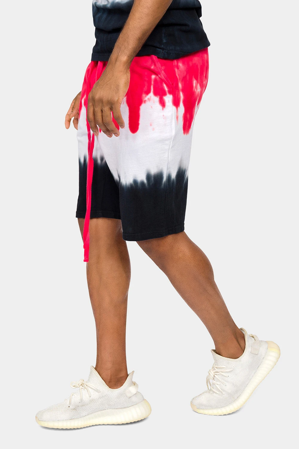 Colorblock Tie Dye Cotton Shorts 4 Colorblock Tie Dye Cotton Shorts - Image 2