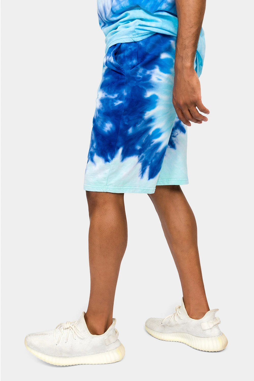 Pastel Contrast Swirl Tie Dye Cotton Shorts 4 Pastel Contrast Swirl Tie Dye Cotton Shorts - Image 2