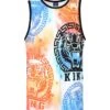 Men's Multicolor King Tiger Tank Top -Victorious 0001s 0000 TT100 SUNSET 1
