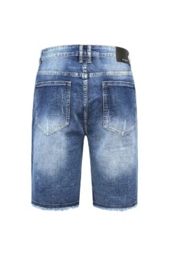 Men's Distressed Illusion Denim Shorts (New Colorway) 10 Men's Distressed Illusion Denim Shorts (New Colorway) -Victorious 0002 DS2047 INDIGO 3