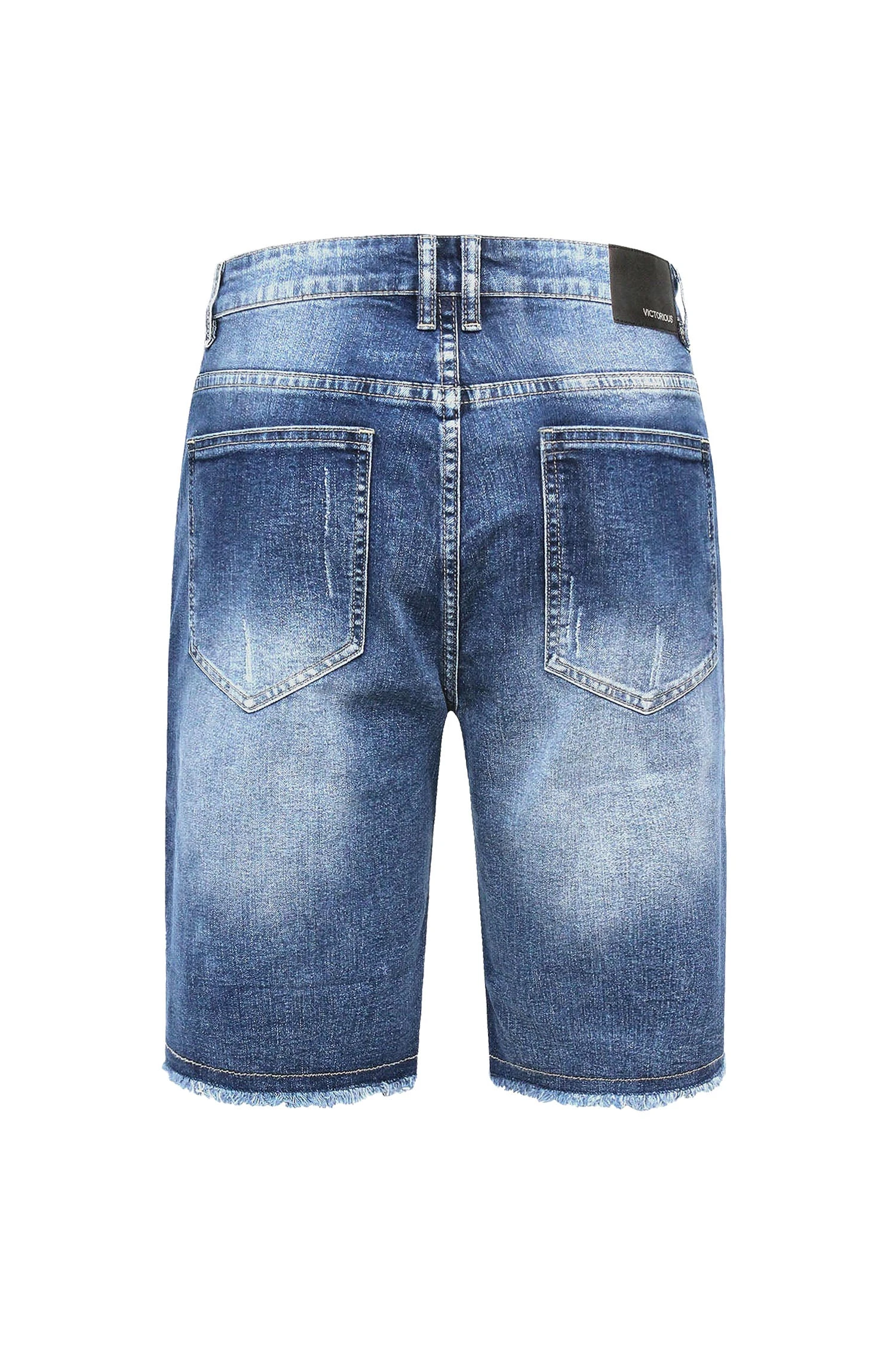Men's Distressed Illusion Denim Shorts (New Colorway) 5 Men's Distressed Illusion Denim Shorts (New Colorway) - Image 3