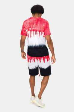 Colorblock Tie Dye Cotton Shirt Shorts Set 16 Colorblock Tie Dye Cotton Shirt Shorts Set -Victorious 0002 JS56 TS7416 RDB 3