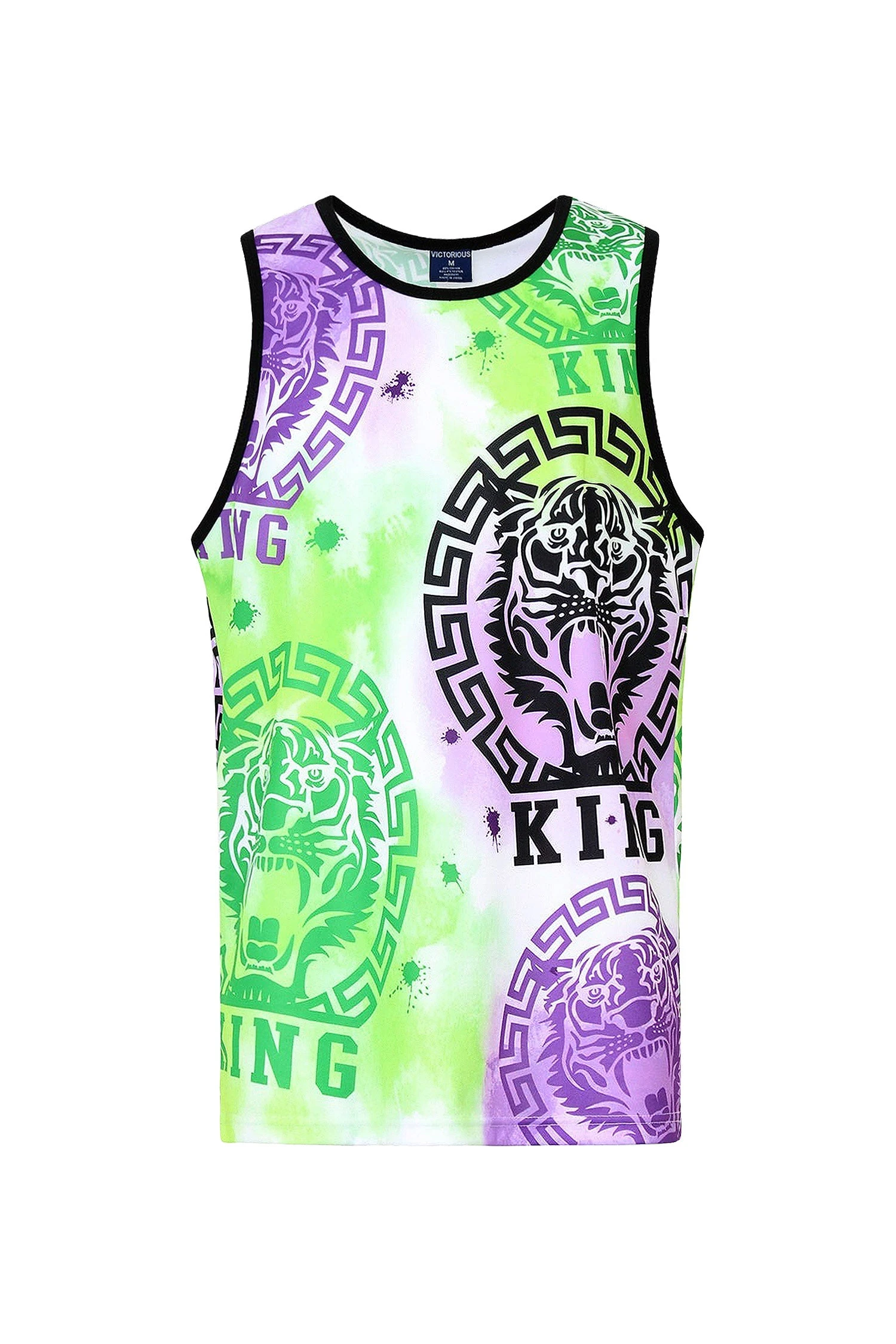 Men's Multicolor King Tiger Tank Top 10 Men's Multicolor King Tiger Tank Top - Image 8