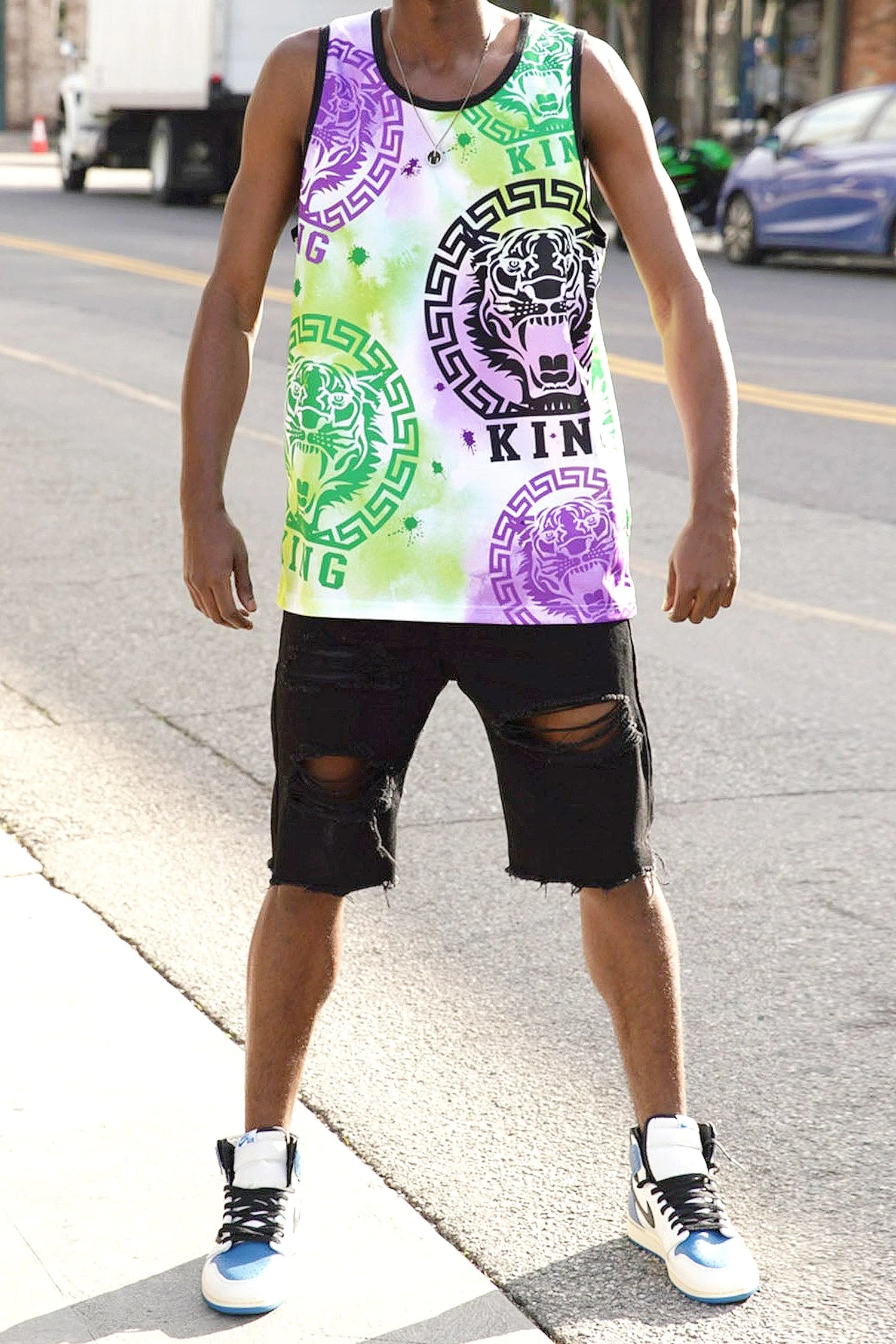 Men's Multicolor King Tiger Tank Top 12 Men's Multicolor King Tiger Tank Top - Image 10