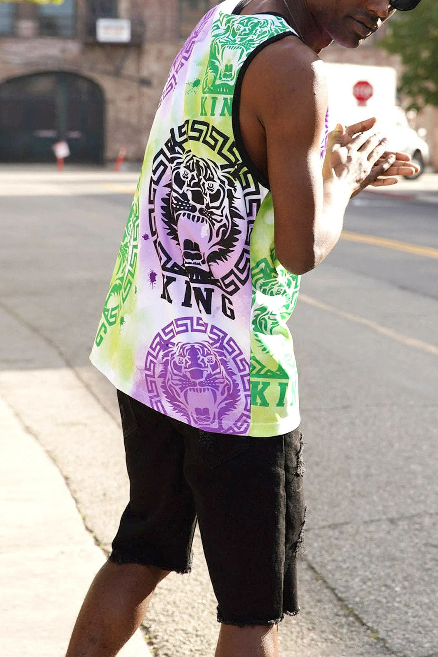 Men's Multicolor King Tiger Tank Top 13 Men's Multicolor King Tiger Tank Top - Image 11