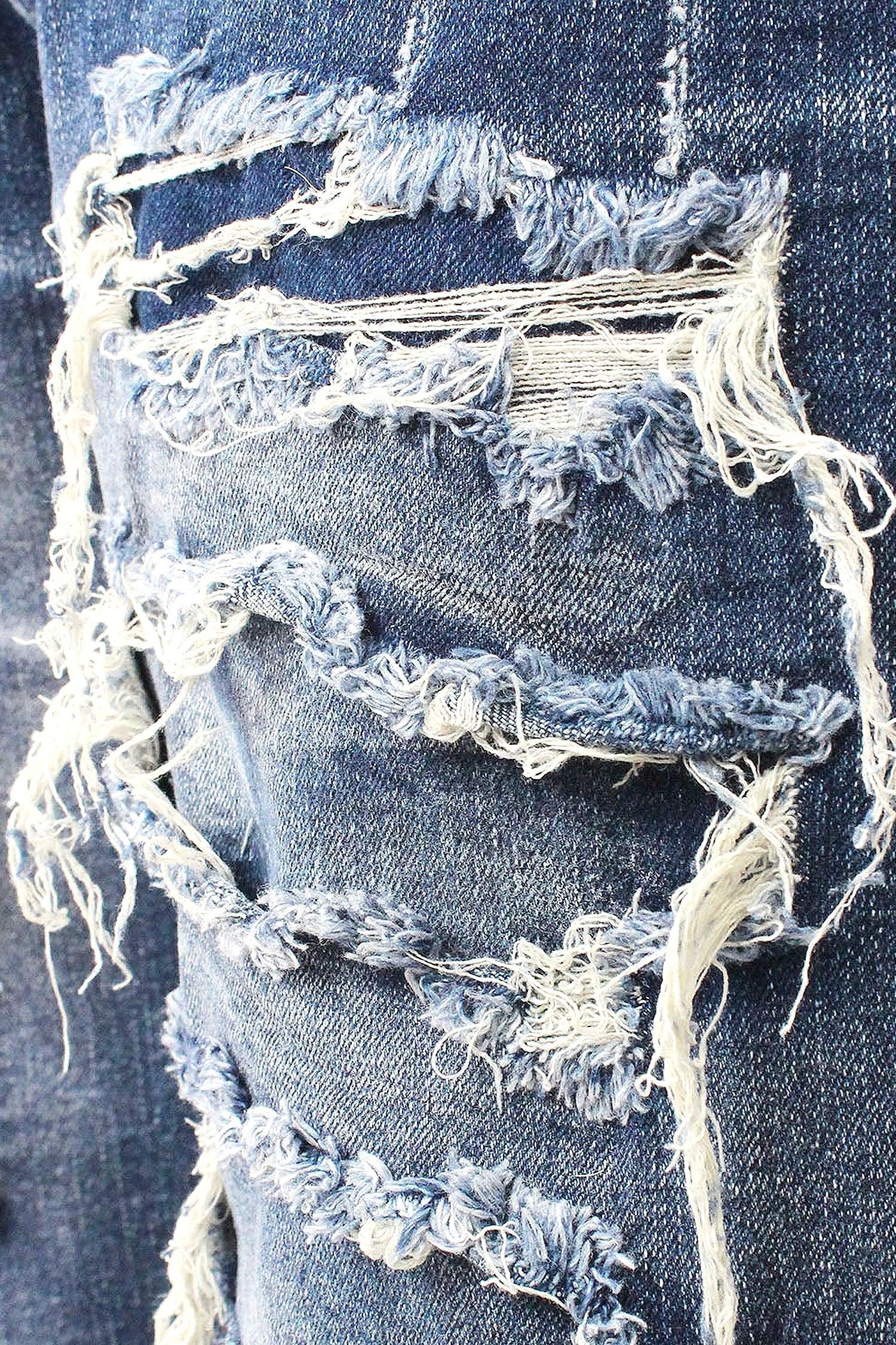 Men's Distressed Illusion Denim Shorts (New Colorway) 6 Men's Distressed Illusion Denim Shorts (New Colorway) - Image 4