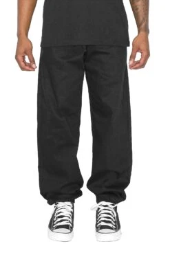 Men's Essential Baggy Fit Solid Jogger Pants 11 Men's Essential Baggy Fit Solid Jogger Pants -Victorious 0003 JG824 BLACK 1
