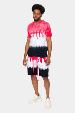 Colorblock Tie Dye Cotton Shorts 16 Colorblock Tie Dye Cotton Shorts -Victorious 0004 JS56 RDB 5