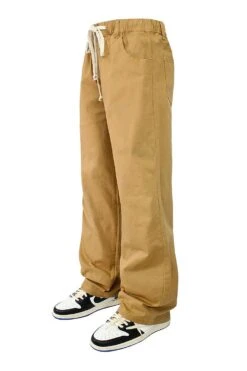 Men's Essential Baggy Fit Open Bottom Jogger Pants 19 Men's Essential Baggy Fit Open Bottom Jogger Pants -Victorious 0005 JG814 WHEAT 6