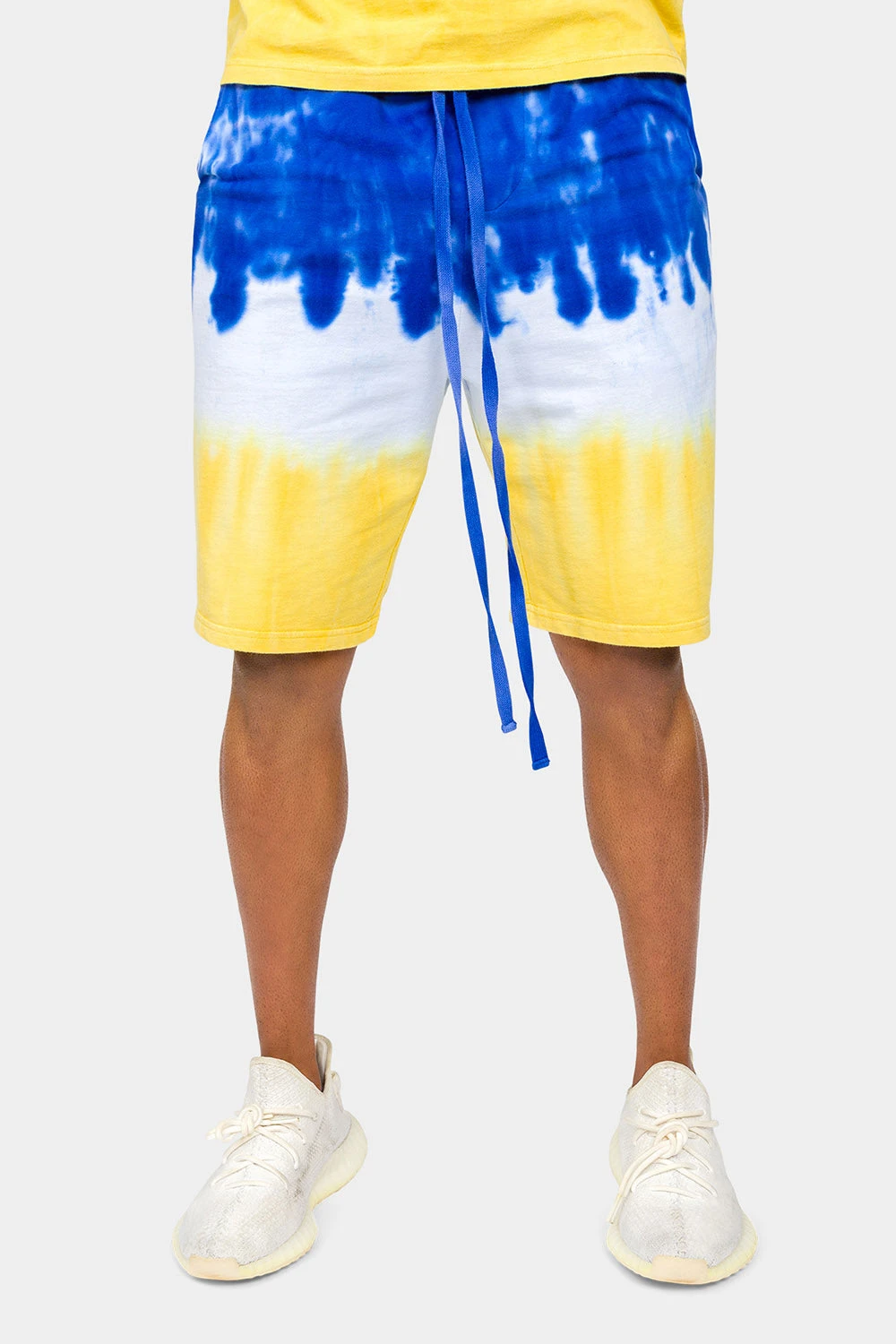 Colorblock Tie Dye Cotton Shorts 8 Colorblock Tie Dye Cotton Shorts - Image 6