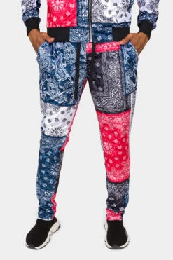 Bandana Paisley Velvet Velour Track Suit 15 Bandana Paisley Velvet Velour Track Suit -Victorious 0005 ST863 NVY 6