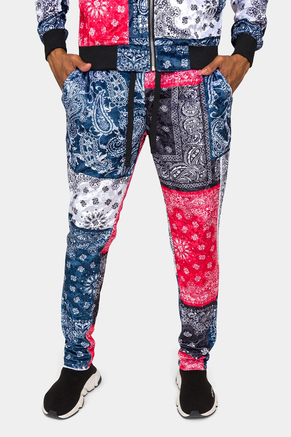 Bandana Paisley Velvet Velour Track Suit 8 Bandana Paisley Velvet Velour Track Suit - Image 6