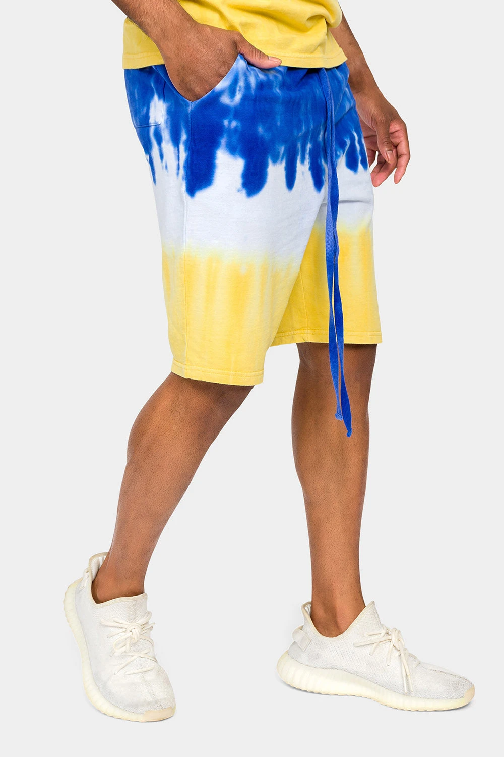 Colorblock Tie Dye Cotton Shorts 11 Colorblock Tie Dye Cotton Shorts - Image 9