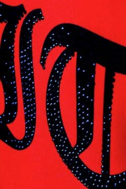 Men's Paint Splatter Faith Rhinestone Graphic T-Shirt -Victorious 0009 TS7495 RED 3