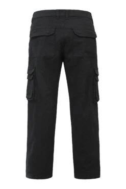 Men's Baggy Relaxed Fit Multiple Pocket Cargo Pants -Victorious 0012 DL1479 BLACK 6
