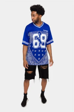 Bandana Paisley 69 Football Jersey -Victorious 0014 FJ69 RBL 5