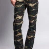 Men's Camo Slim Fit Pants -Victorious AR168 KHK 1