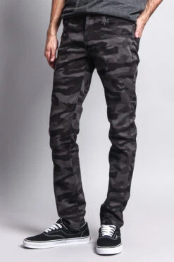 Men's Camo Skinny Jeans 24 Men's Camo Skinny Jeans -Victorious AR169 BLK 2