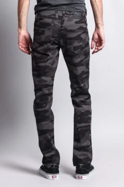 Men's Camo Skinny Jeans 25 Men's Camo Skinny Jeans -Victorious AR169 BLK 3