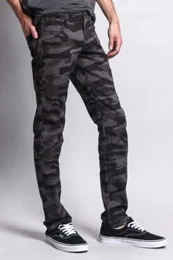 Men's Camo Skinny Jeans 26 Men's Camo Skinny Jeans -Victorious AR169 BLK 4
