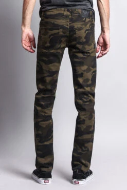Men's Camo Skinny Jeans 33 Men's Camo Skinny Jeans -Victorious AR169 OLV 3