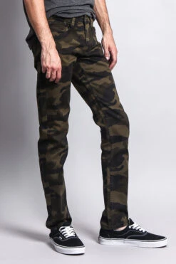 Men's Camo Skinny Jeans 34 Men's Camo Skinny Jeans -Victorious AR169 OLV 4