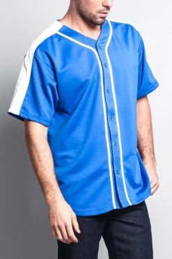 Men's Two Tone Baseball Jersey -Victorious BJ38 RBW 4
