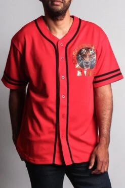 King Tiger Baseball Jersey -Victorious BJ39 RED 4
