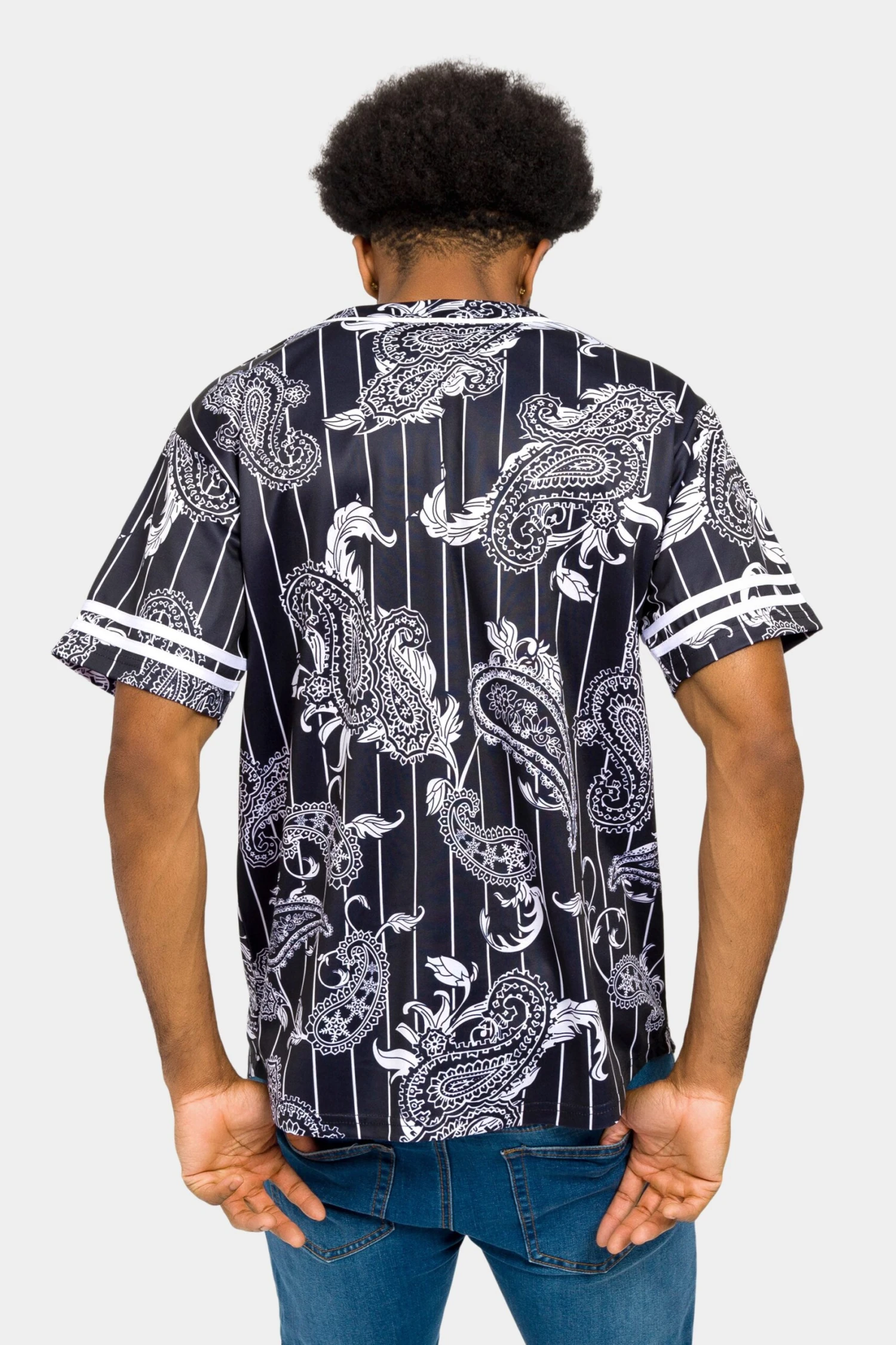 Essential Pinstripe Bandana Paisley Baseball Jersey 20 Essential Pinstripe Bandana Paisley Baseball Jersey - Image 18