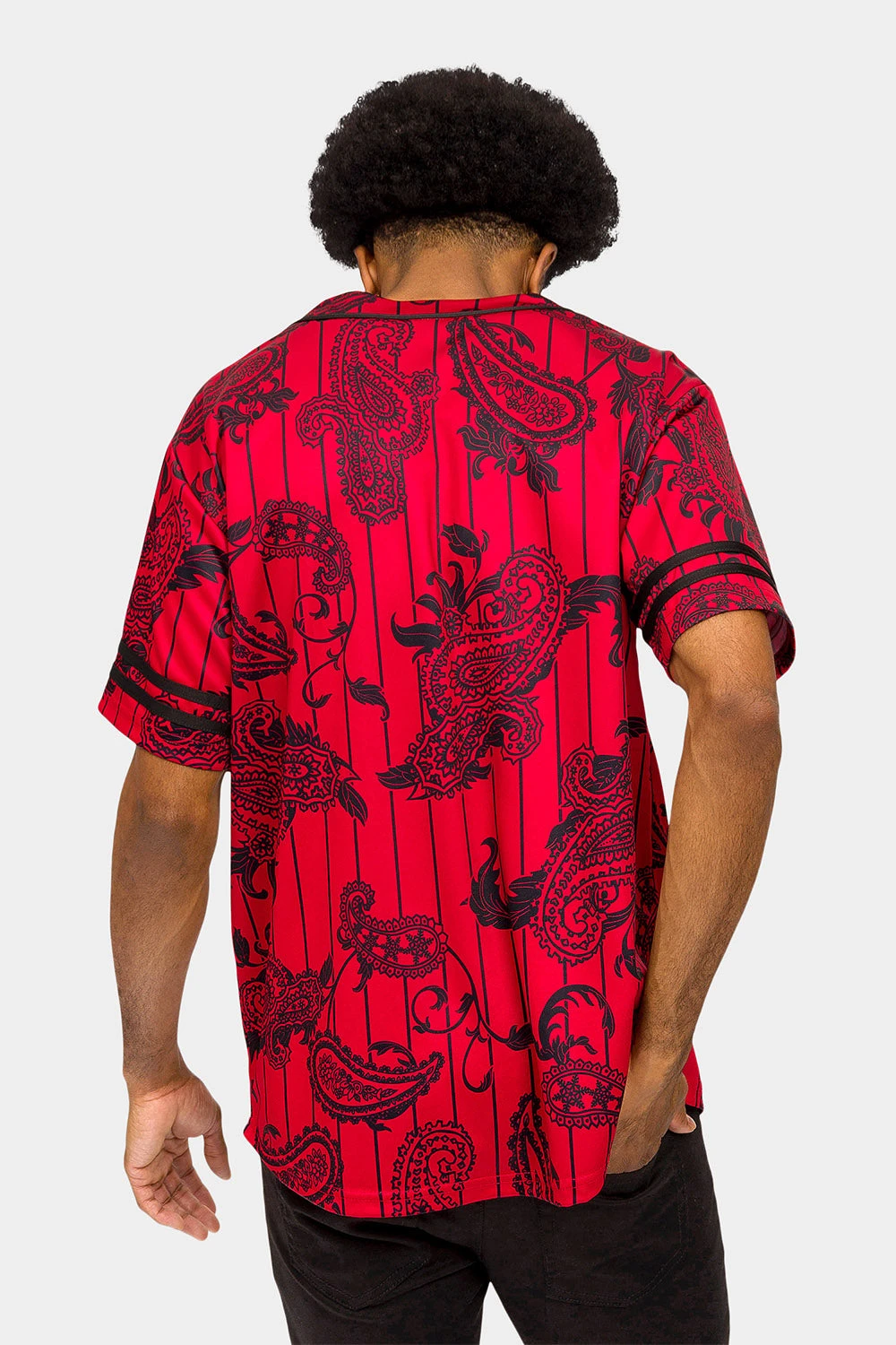 Essential Pinstripe Bandana Paisley Baseball Jersey 5 Essential Pinstripe Bandana Paisley Baseball Jersey - Image 3