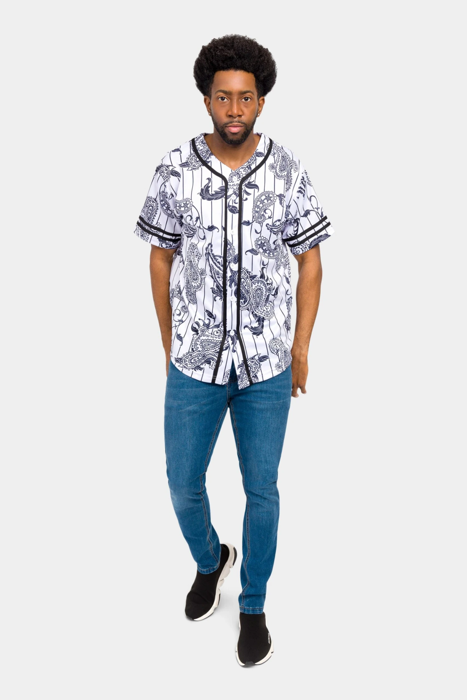 Essential Pinstripe Bandana Paisley Baseball Jersey 17 Essential Pinstripe Bandana Paisley Baseball Jersey - Image 15