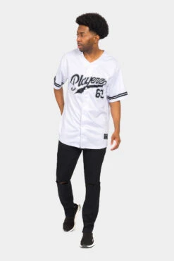Playerz 69 Baseball Jersey 21 Playerz 69 Baseball Jersey -Victorious BJ69 WHT 5