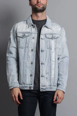 Scribbled Denim Jacket