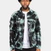 Distressed Tie Dye Denim Jacket -Victorious DK185 TEL 1