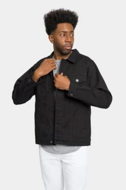 World Tour Colored Denim Jacket -Victorious DK192 BLK 1