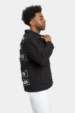 World Tour Colored Denim Jacket -Victorious DK192 BLK 4