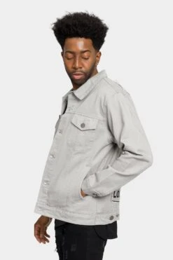 World Tour Colored Denim Jacket -Victorious DK192 GRY 2