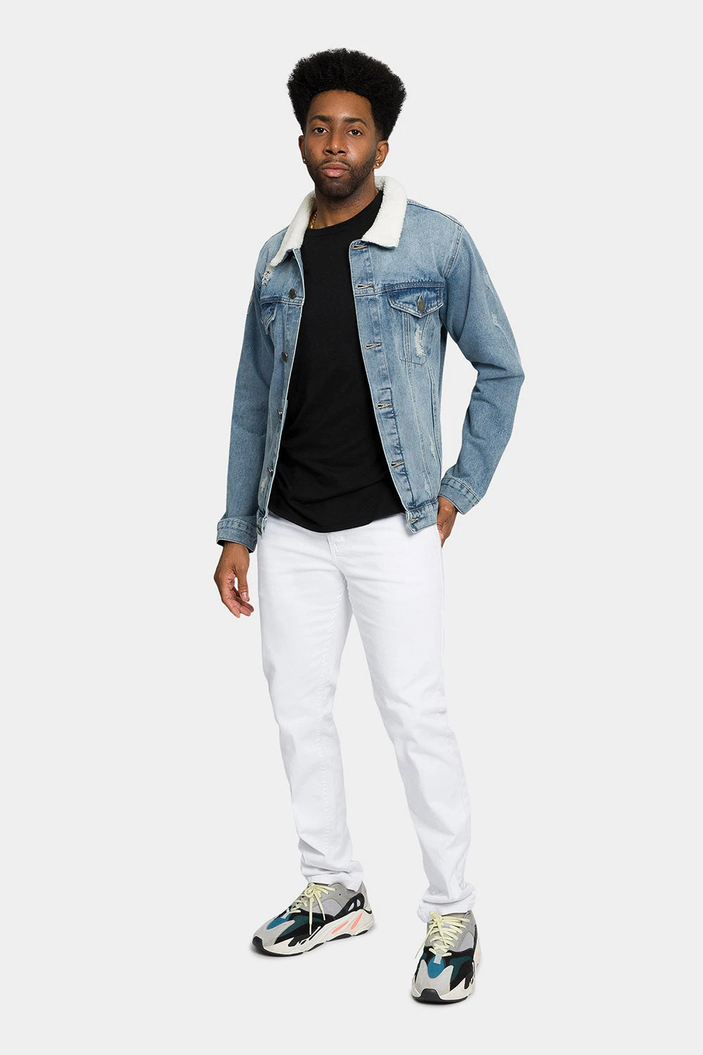 Distressed Sherpa Denim Jacket 12 Distressed Sherpa Denim Jacket - Image 10