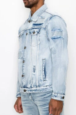 Faded Diamond Denim Jacket -Victorious DK226 LTI 3
