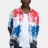 Ripped Tie Dye Denim Jacket -Victorious DK235 MTI 1