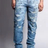 Distressed Wash Slim Jeans 2 Distressed Wash Slim Jeans -Victorious DL1001 2