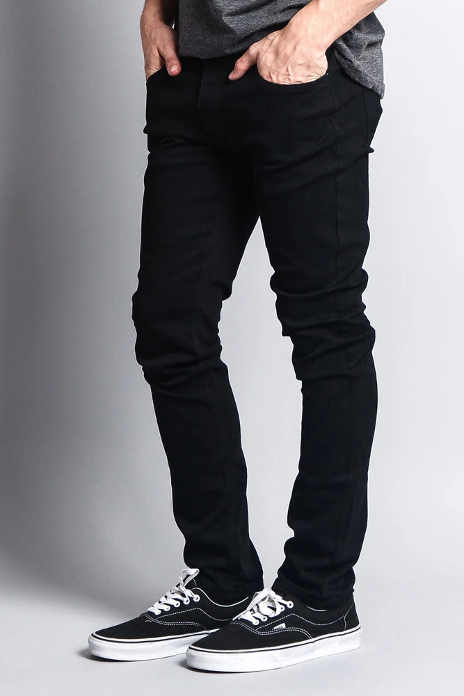 Premium Denim Skinny Fit Jeans (Black) 4 Premium Denim Skinny Fit Jeans (Black) - Image 2