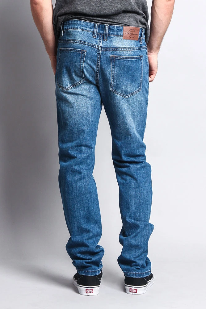Premium Denim Skinny Fit Jeans (Classic Blue) 5 Premium Denim Skinny Fit Jeans (Classic Blue) - Image 3