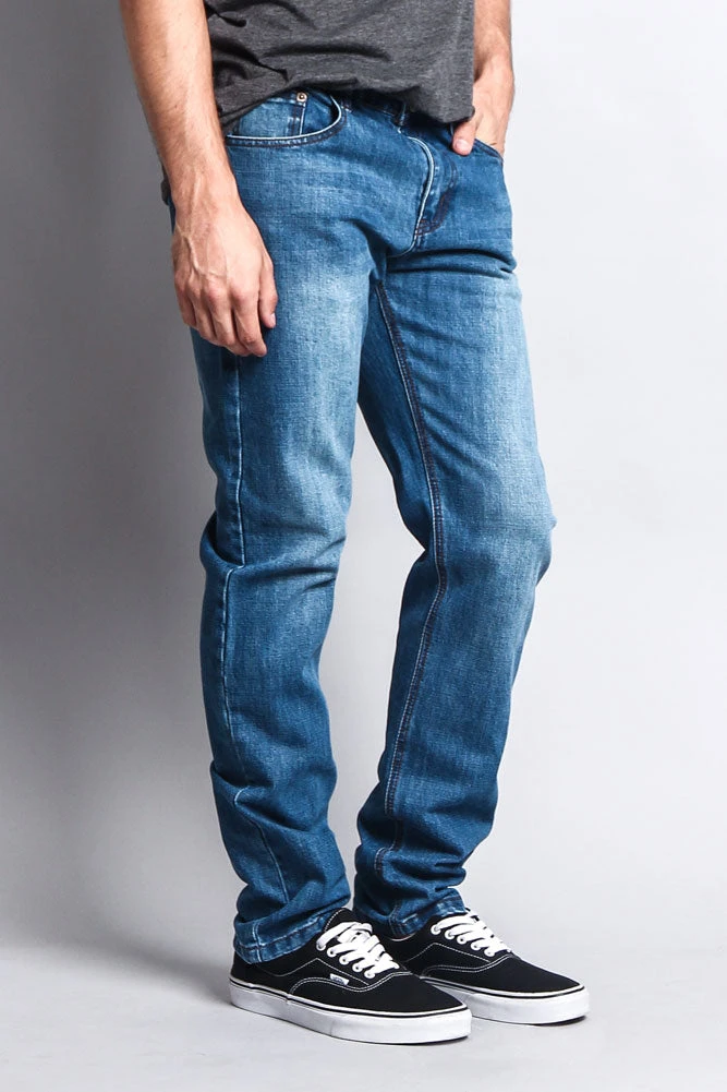Premium Denim Skinny Fit Jeans (Classic Blue) 6 Premium Denim Skinny Fit Jeans (Classic Blue) - Image 4